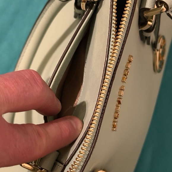 Michael Kors Ciara Saffiano Leather Satchel - Picture 11 of 14